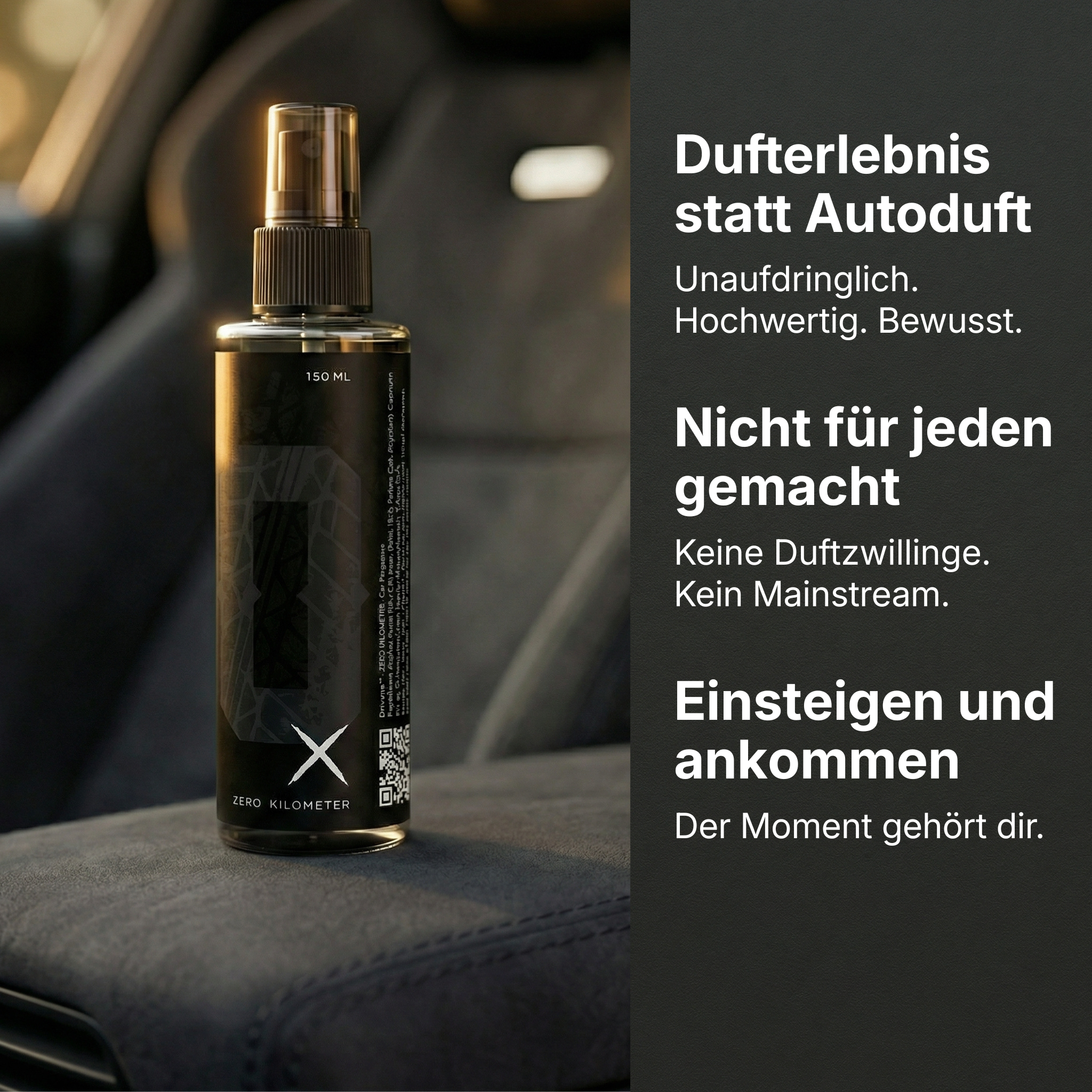 Zero Kilometer — Car Fragrance · Made in EU